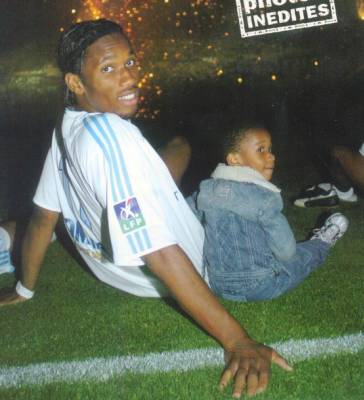 Drogba et son fils