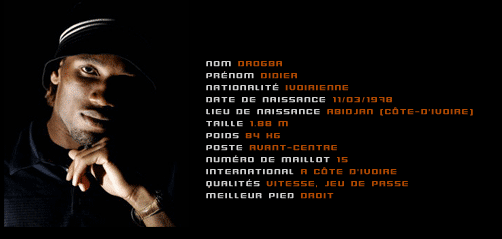 Fiche de didier drogba